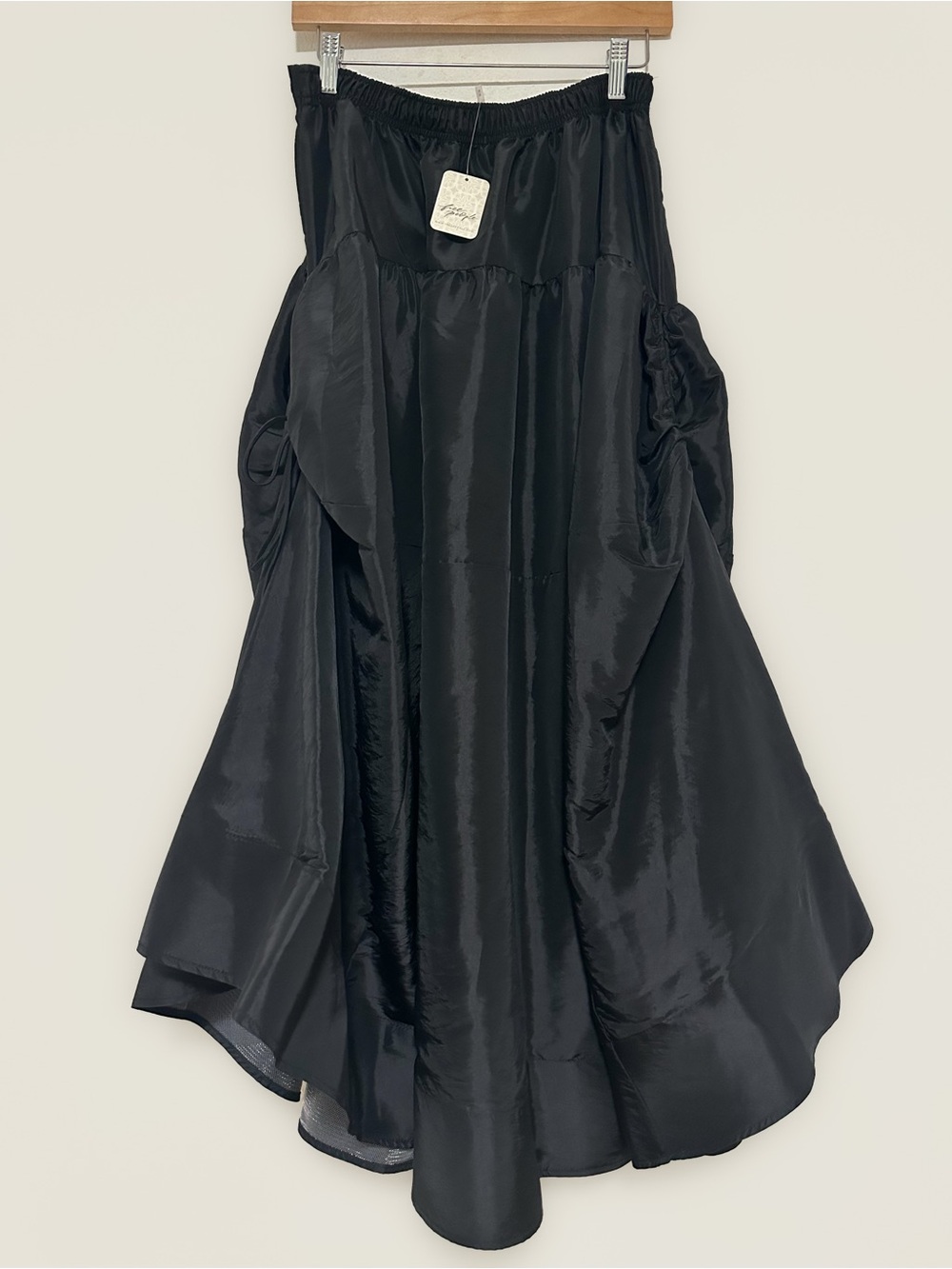 Free People Emory Drop Waist Midi in Black size Medium NWT